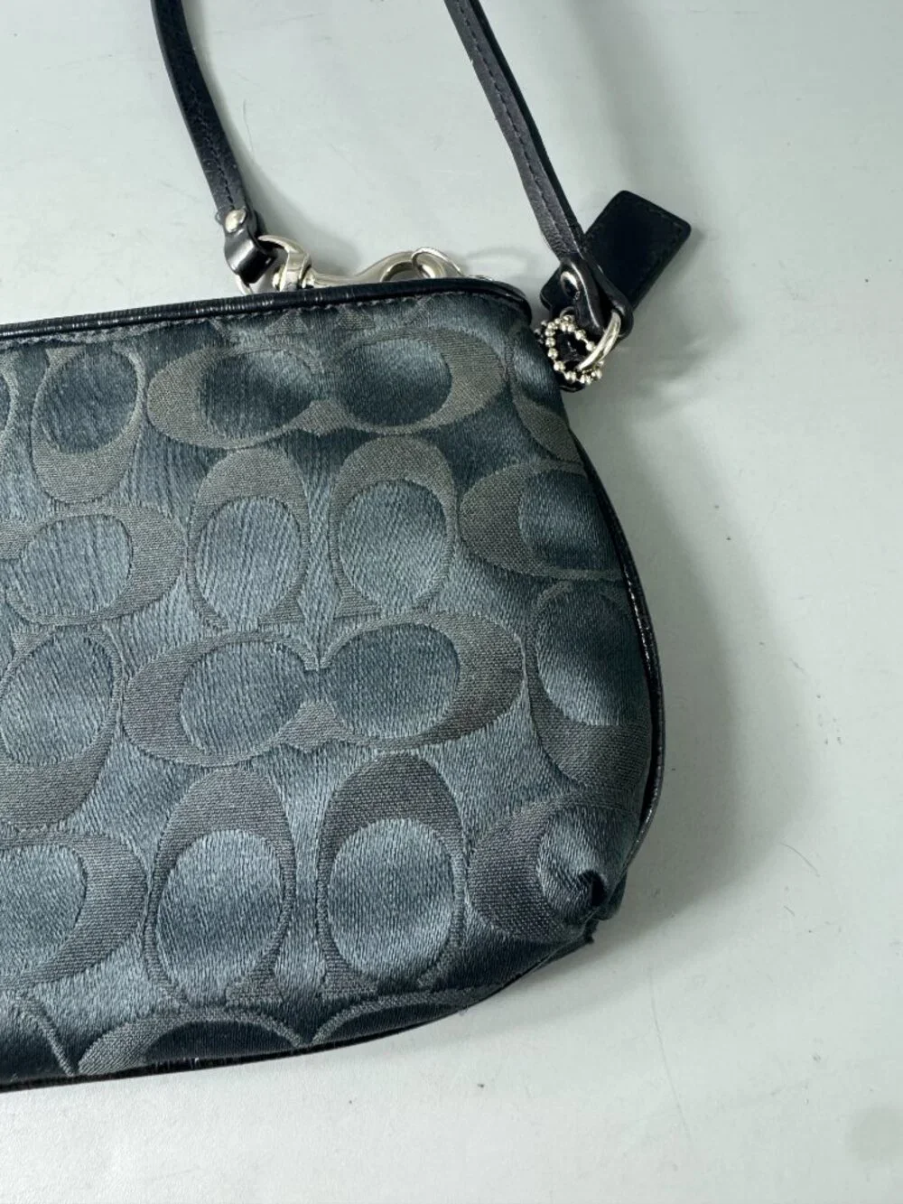 Coach black canvas